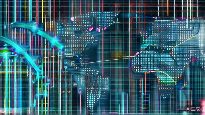 人工智能在跨境电商中的应用场景拼图：AI生成营销文案、智能客服聊天界面、动态定价仪表盘、预测性物流路线图