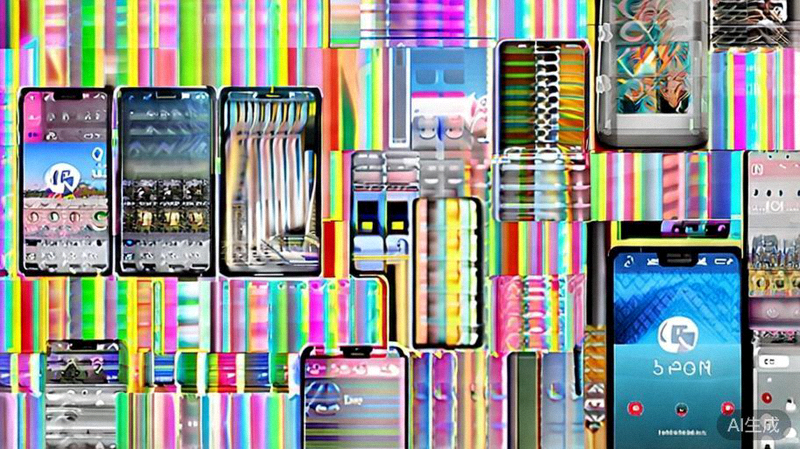 Shein和Temu的App界面在多种国际手机屏幕上显示的拼贴图，展示其全球化布局