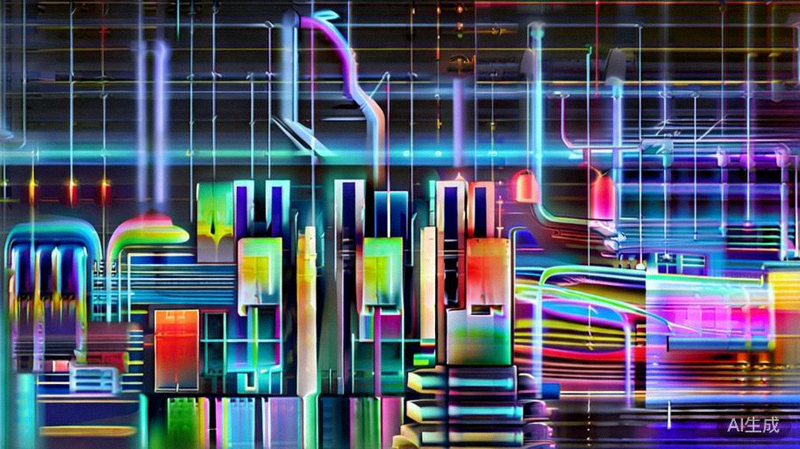 人工智能算法正在生成个性化广告创意与用户画像的可视化示意图