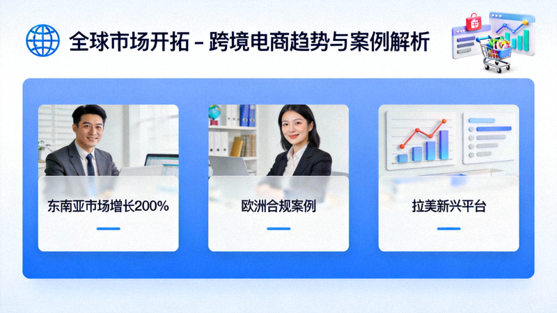 聚焦东南亚、中东、拉美地区，展示当地消费者使用手机购物的多样化场景